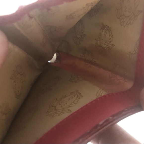 Versace Logo Red Trifold Wallet Crocodile Print Faux Leather - Picture 5 of 6